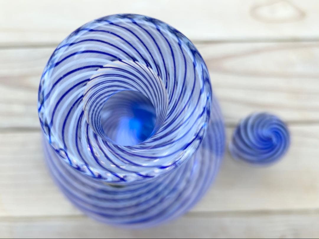 ビンテージ/デキャンタ/トルコ/パシャバチェ/Pasabahce/アートガラス