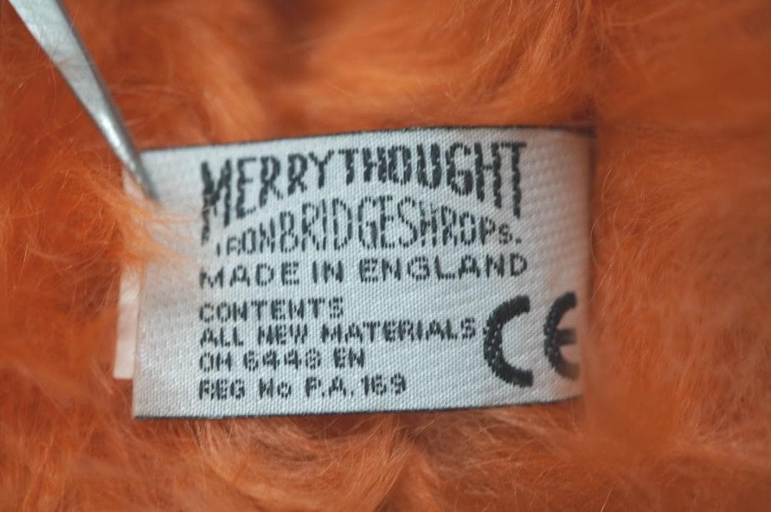 【M2512-20】メリーソート テディベア 40/50 チーキー オレンジ