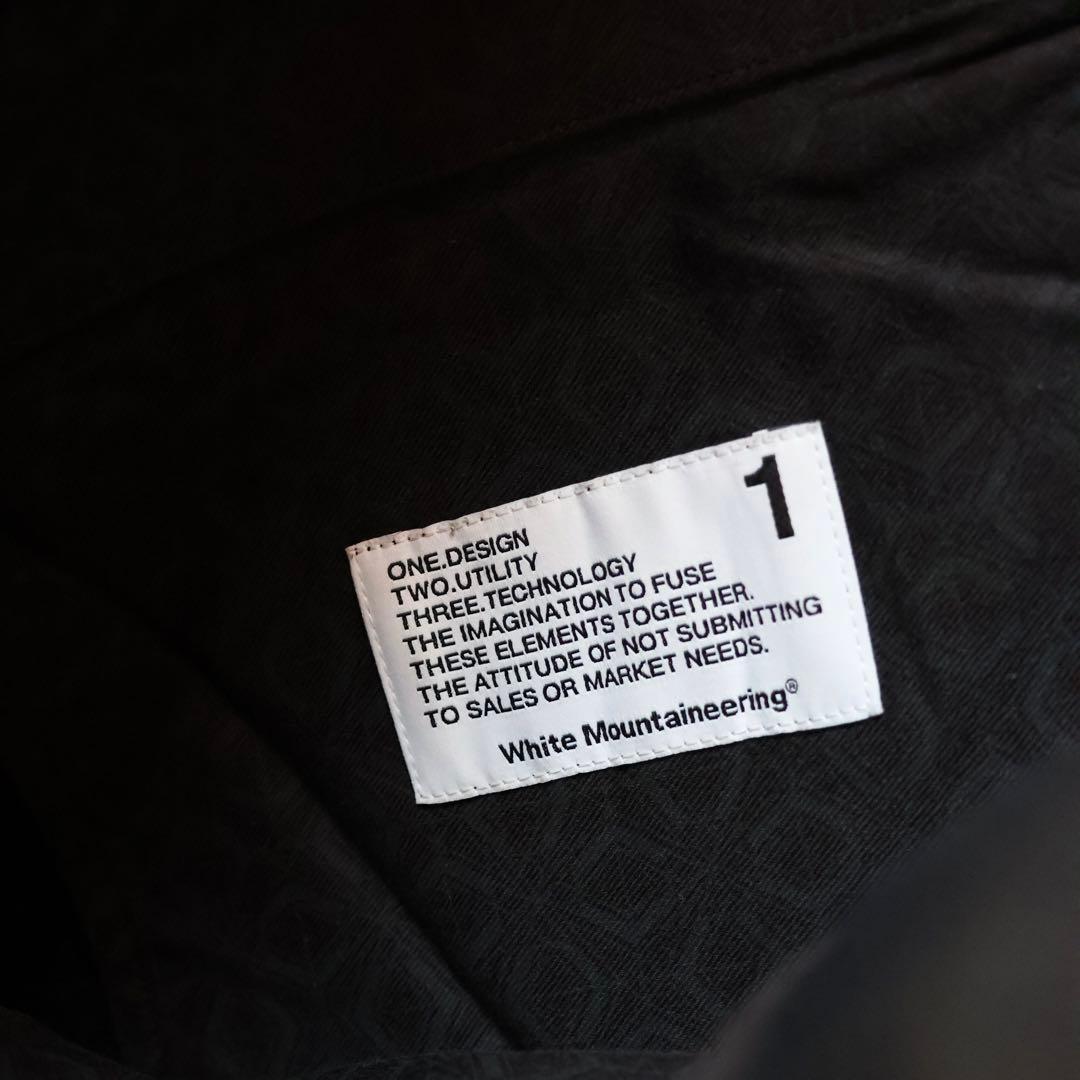 White Mountaineering ホワイト テーパード 1タックパンツ