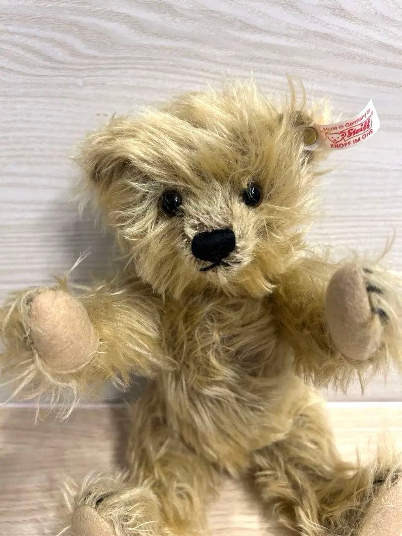Steiff シュタイフ　くま　テディベア　ベージュ　可動式　音声内蔵