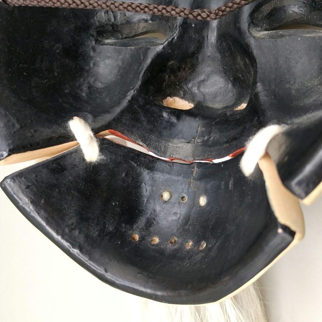 能面（翁面 小面）セット　壁掛用土台板付　面の長さ20㌢前後　仙台伝統工芸品