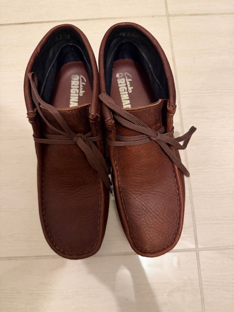 クラークス　ワラビー　ゴアテックス　ブラウン　UK7 US8 25cm