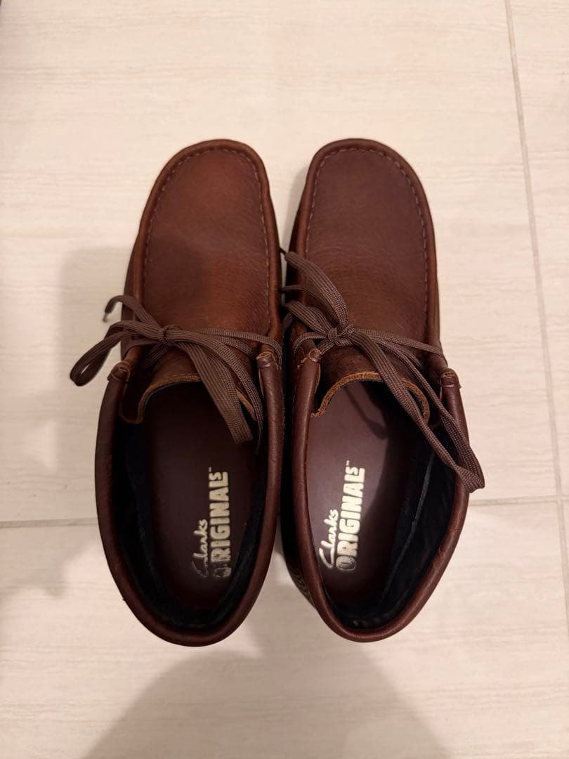 クラークス　ワラビー　ゴアテックス　ブラウン　UK7 US8 25cm