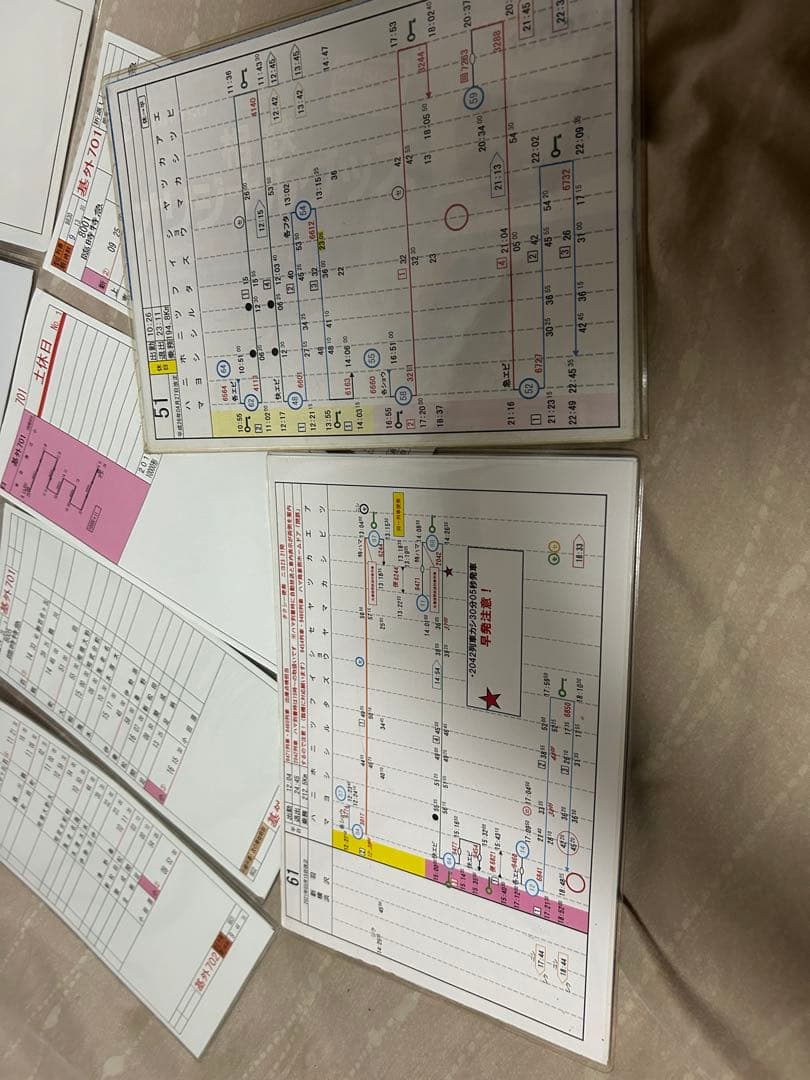 白手袋付き 小田急 相鉄 仕業表 スタフ 鉄道部品 行路表 ロマンスカー 運転士