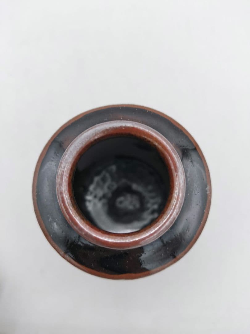 【のりこ 】c534 【新品・未使用】茶入 中興名物　瀬戸金華山 広沢写