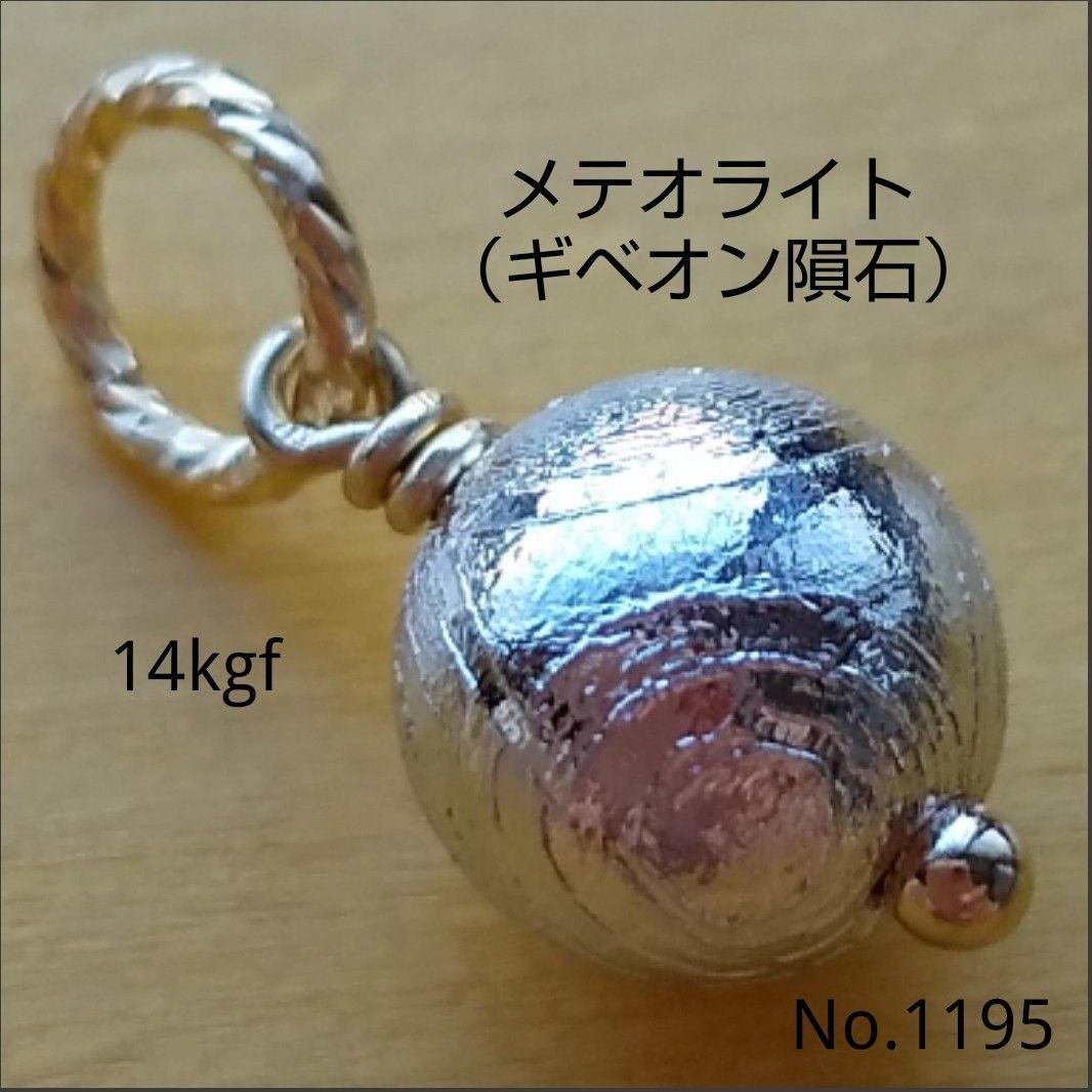 No.1195 メテオライト ギベオン隕石 約6mm ペンダントトップ kgf