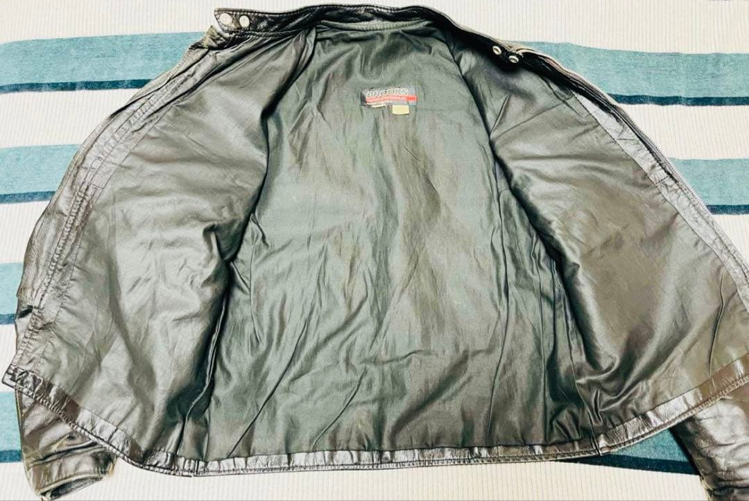 BROOKS ブラック シングルライダース 60s 70s ジョニー ディップ