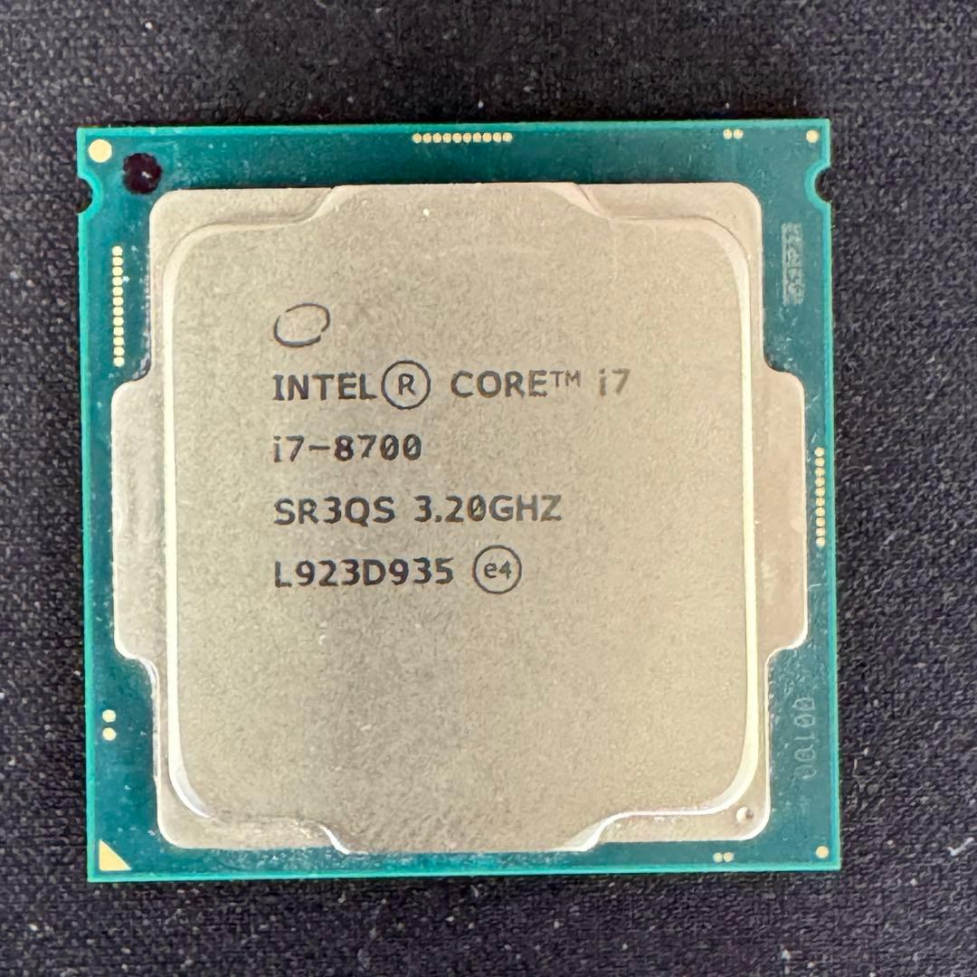 Intel Core i7-8700 CPU 3.20GHz 動作確認済み