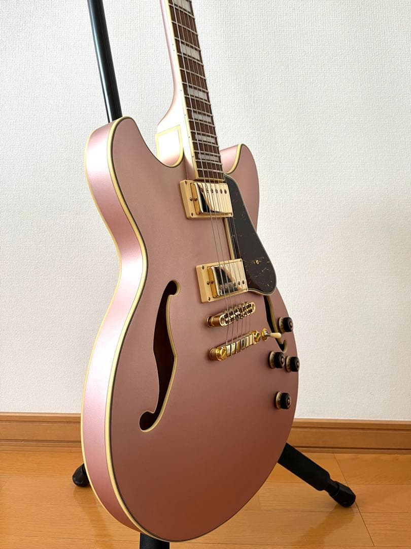 【美品】Ibanez AS73G Rose Gold セミアコ ギター