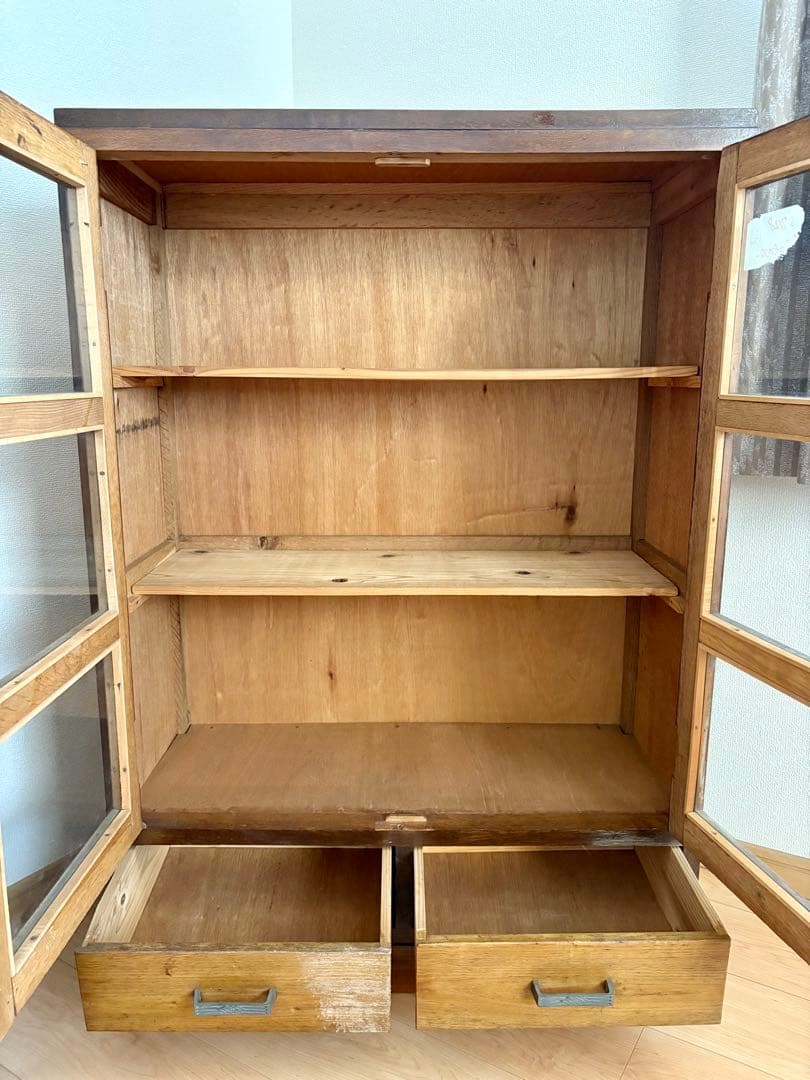 古家具　古道具　本棚　キャビネット