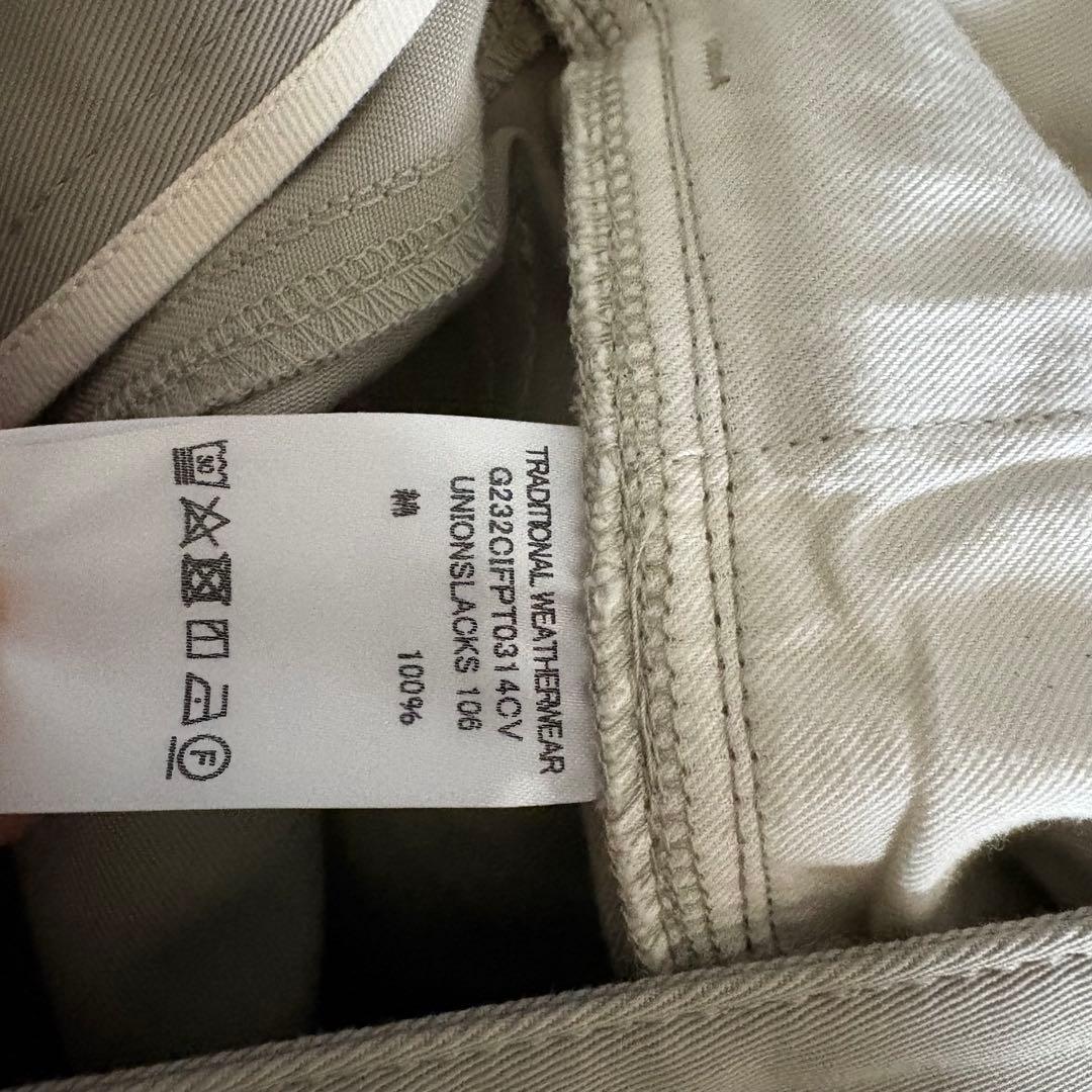 トラディショナルウェザーウェアー　スラック106 チノパン　メンズ