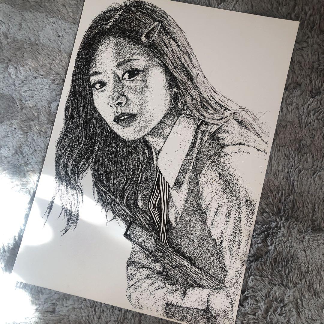 TWICE ツウィ 点描画