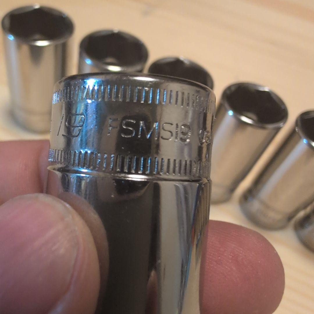 Snap-on セミディープソケット 3/8 212FSMSY