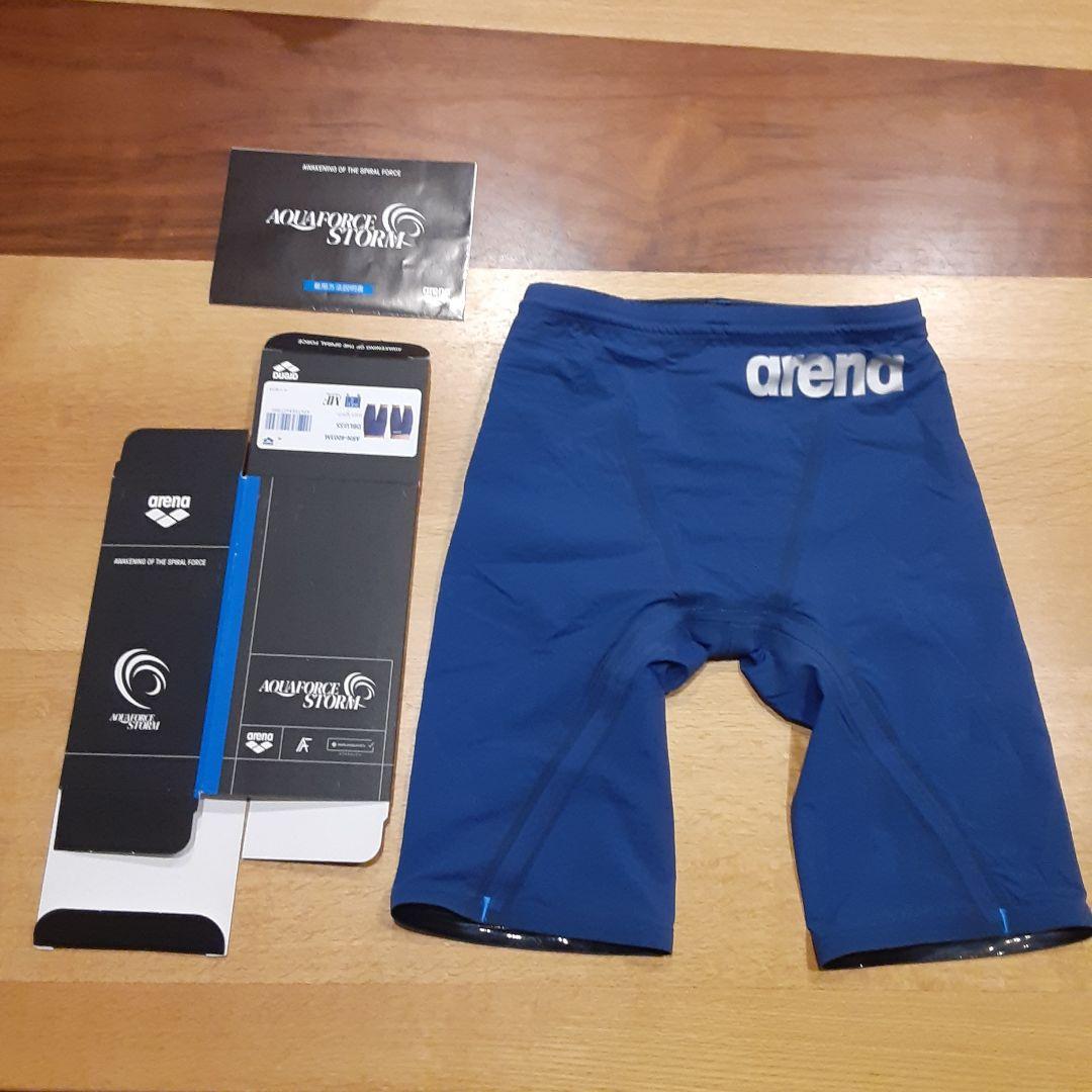 arena AQUAFORCE STORM 競泳水着 MF SS 青