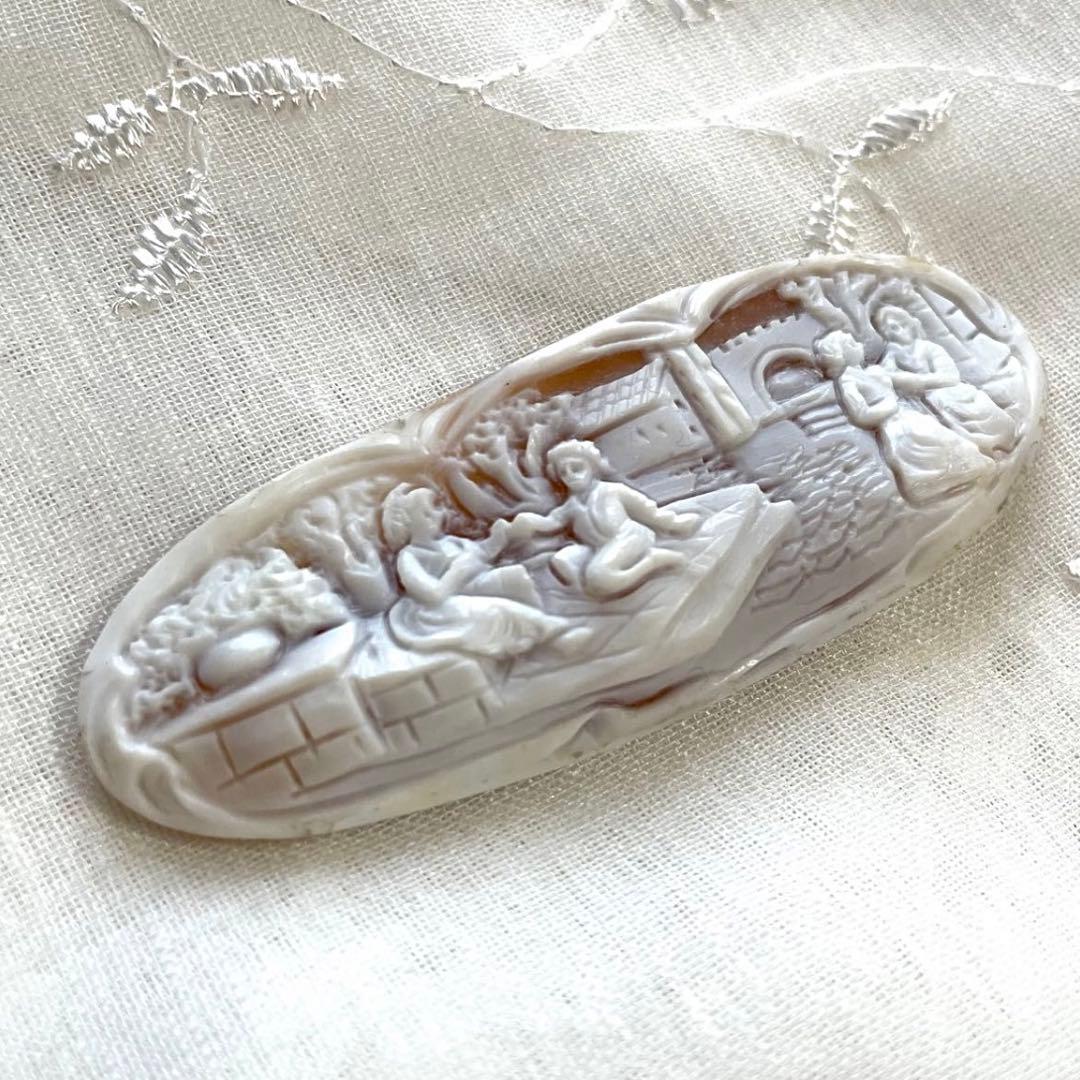 ◆シェルカメオ ルース ヴィンテージ アート 彫刻 美術品 アンティークレトロ