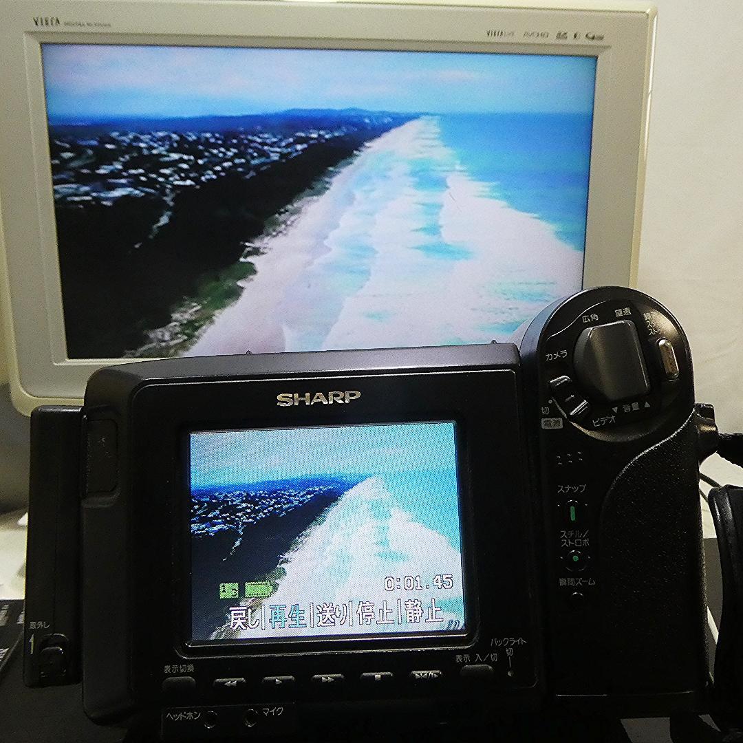 動動作良好 ビデオHi8 シャープ VL-HL15 8ミリビデオカメラDVD化に
