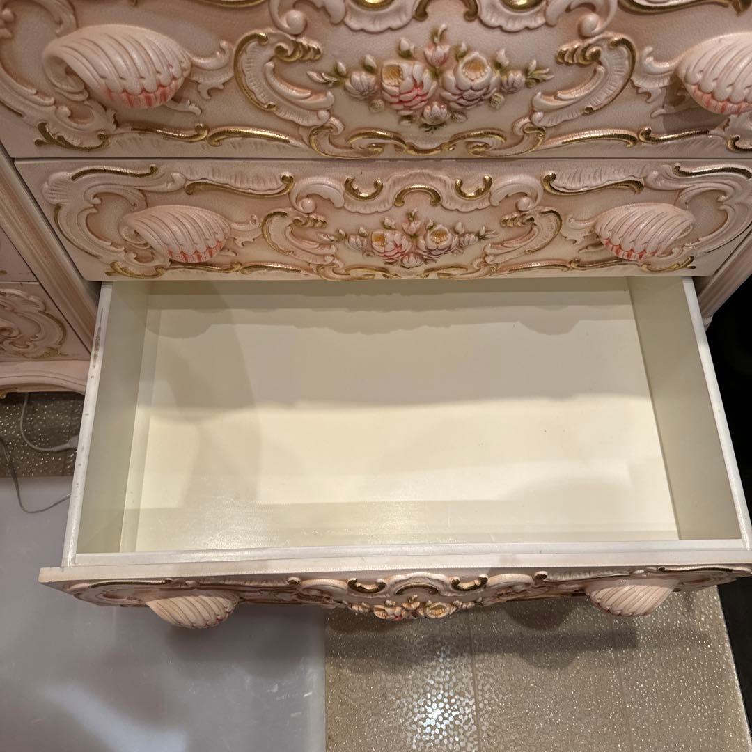 ロココ調　4段2連　チェスト