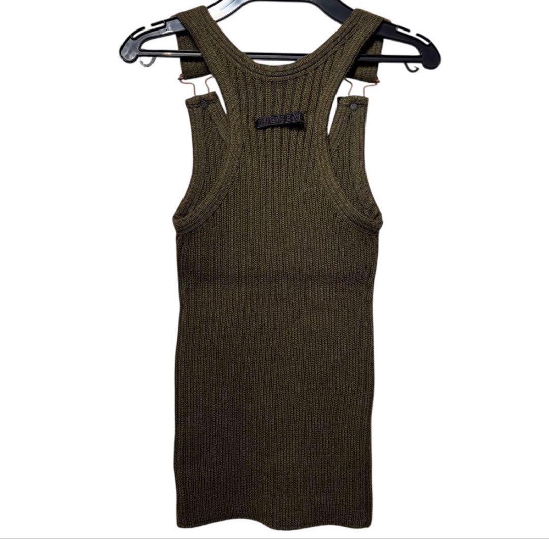 jean paul gaultier リブ 40サイズ オリーブ