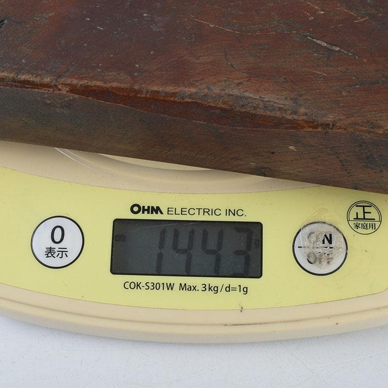 天然木　敷板　飾台　煎茶台　重さ約1443ｇ　V　9350