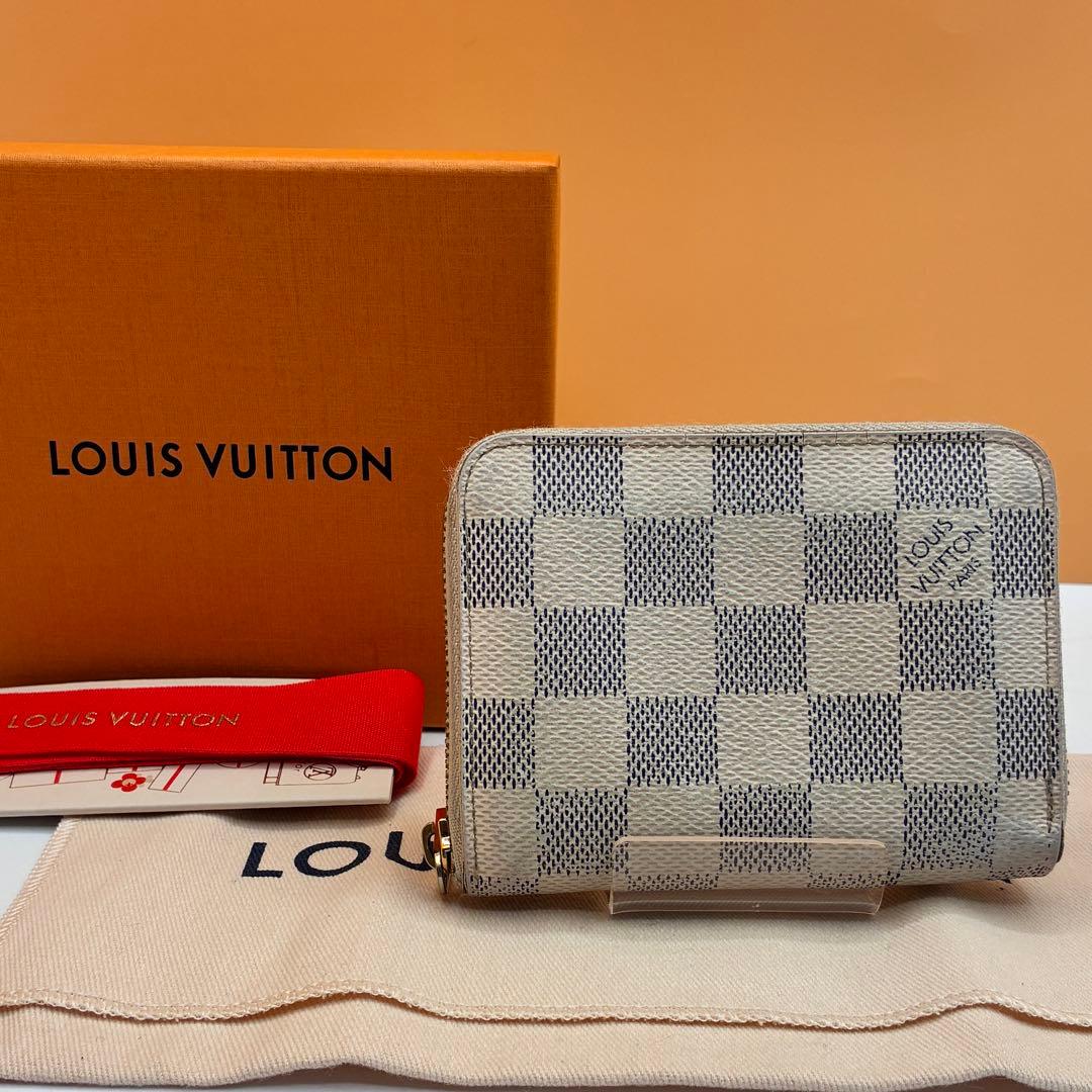 【付属品完備✨】ルイヴィトン ダミエ アズール ジッピーパース