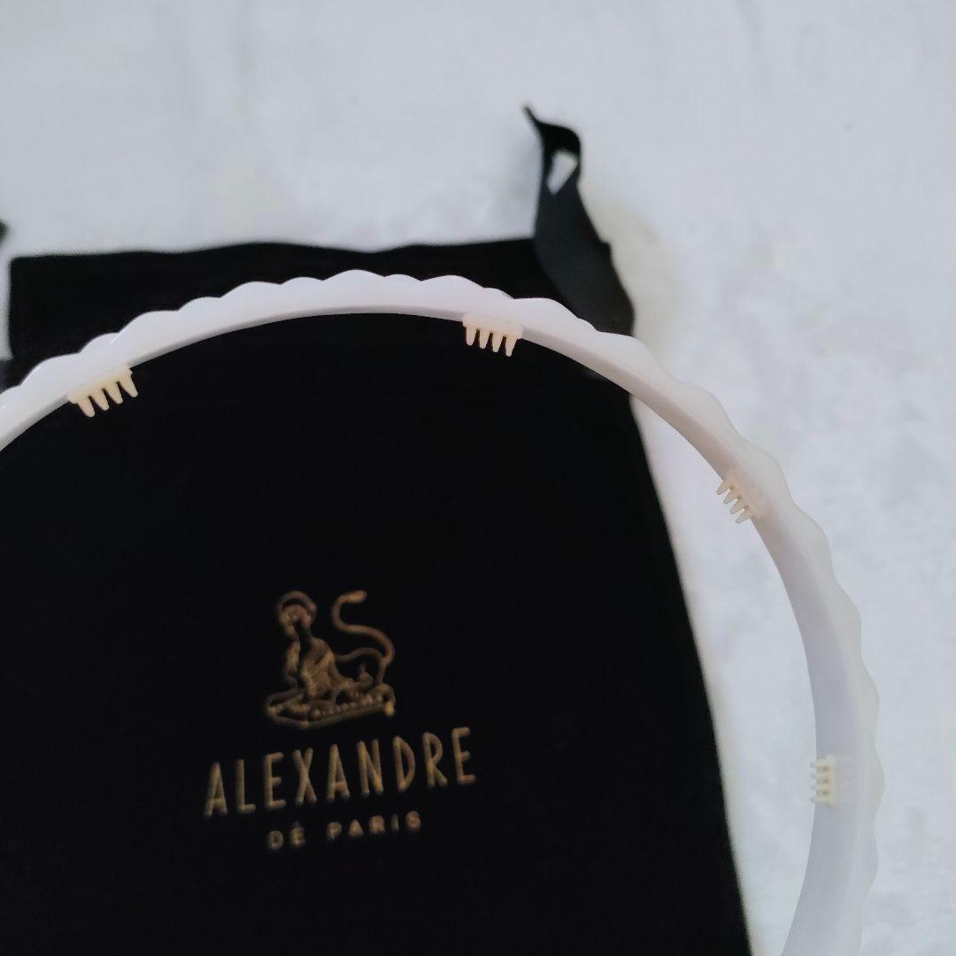 アレクサンドルドゥパリ カチューシャ ホワイト スワロフスキー ヘアアクセサリー