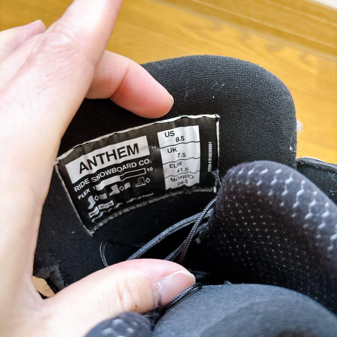 人気⭐︎26.5cm RIDE ANTHEM BOA スノーボードブーツ ブラック