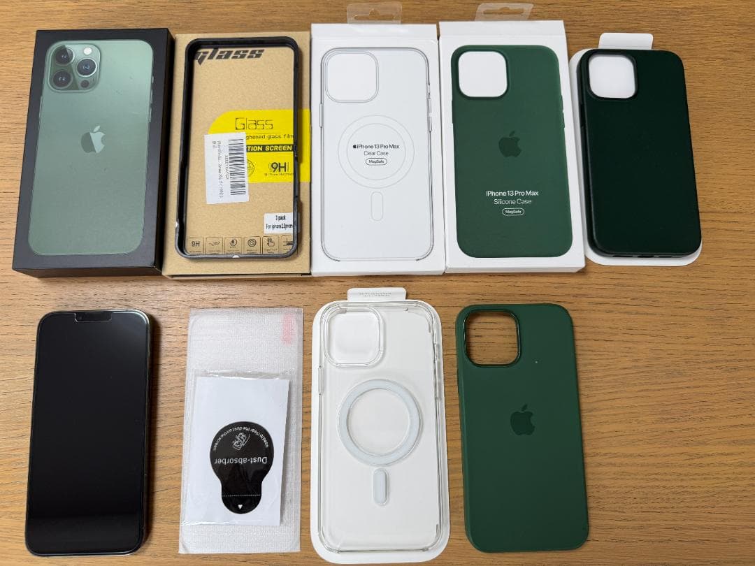 iPhone13 Pro max 1TB アルパイングリーン 本体 純正ケース他