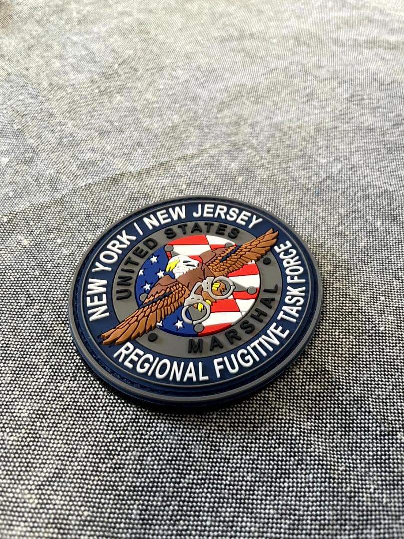 US MARSHAL PVC Patch パッチ TASK FORCE ブルー