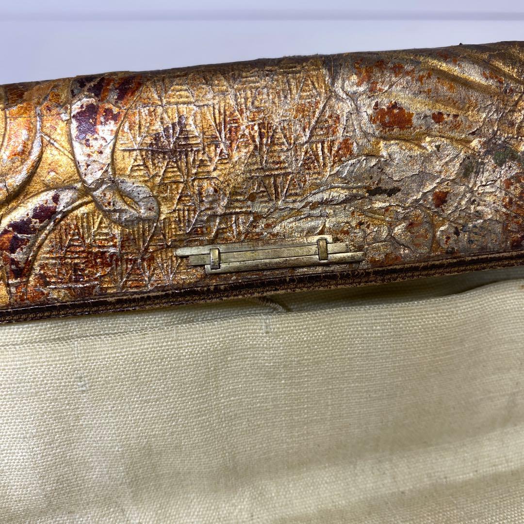 江戸時代　金唐草　銀細工金具　財布　タサオ　東さ8-0104☆2F