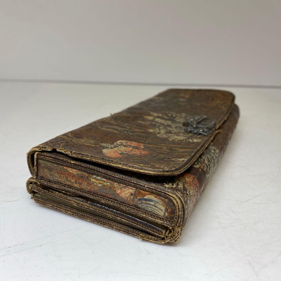 江戸時代　金唐草　銀細工金具　財布　タサオ　東さ8-0104☆2F