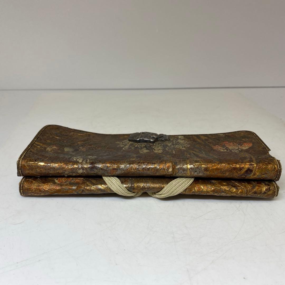 江戸時代　金唐草　銀細工金具　財布　タサオ　東さ8-0104☆2F