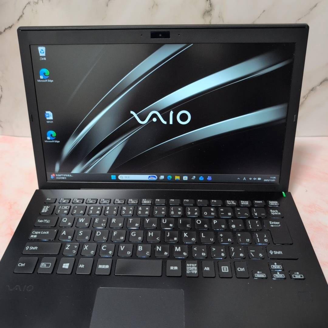 専用 軽量薄型 VAIO 第8世代 高速SSD/i5 オフィスWin11 ノート