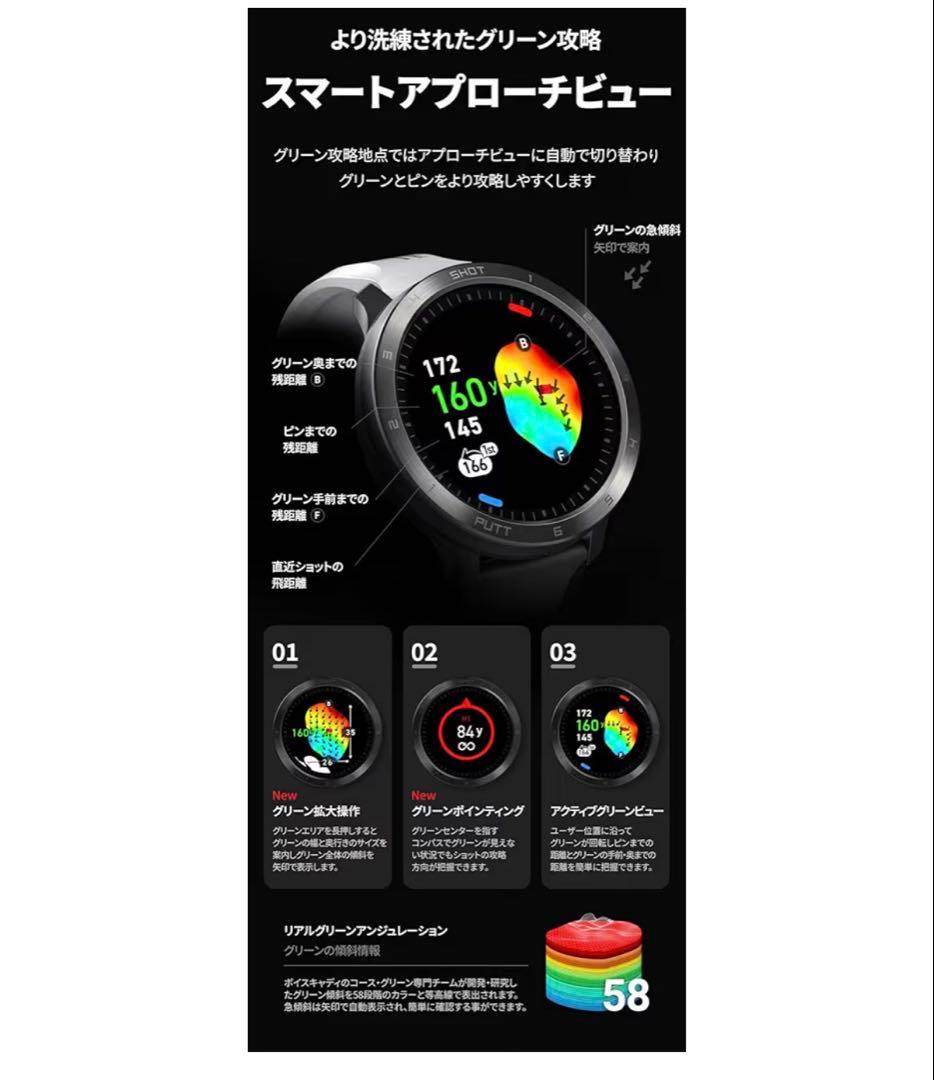 T11 Pro GPSボイスナビ ブラック　wristwatch型