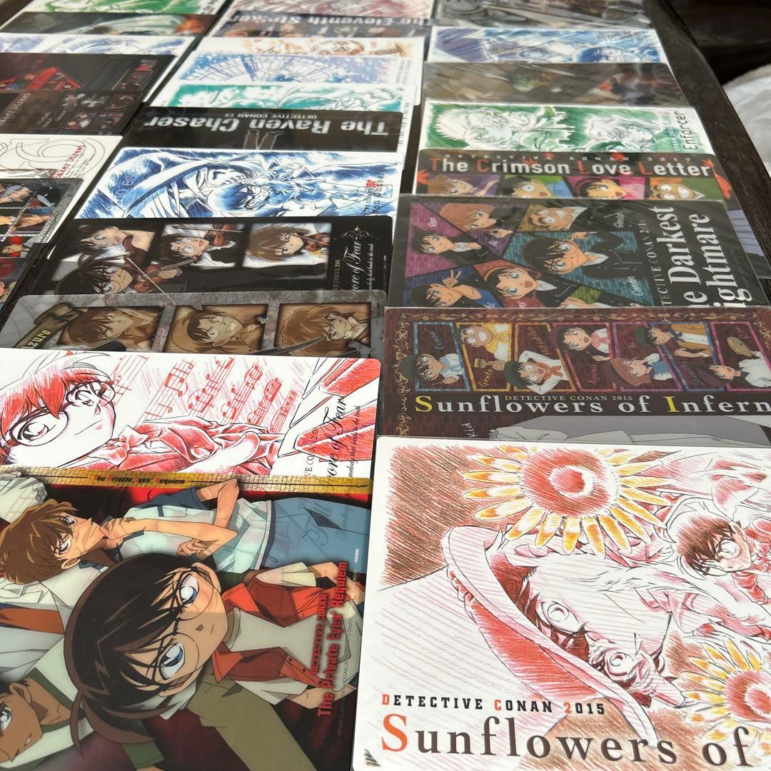 名探偵コナン　グッズ　映画　下敷き　計31枚　まとめ売り