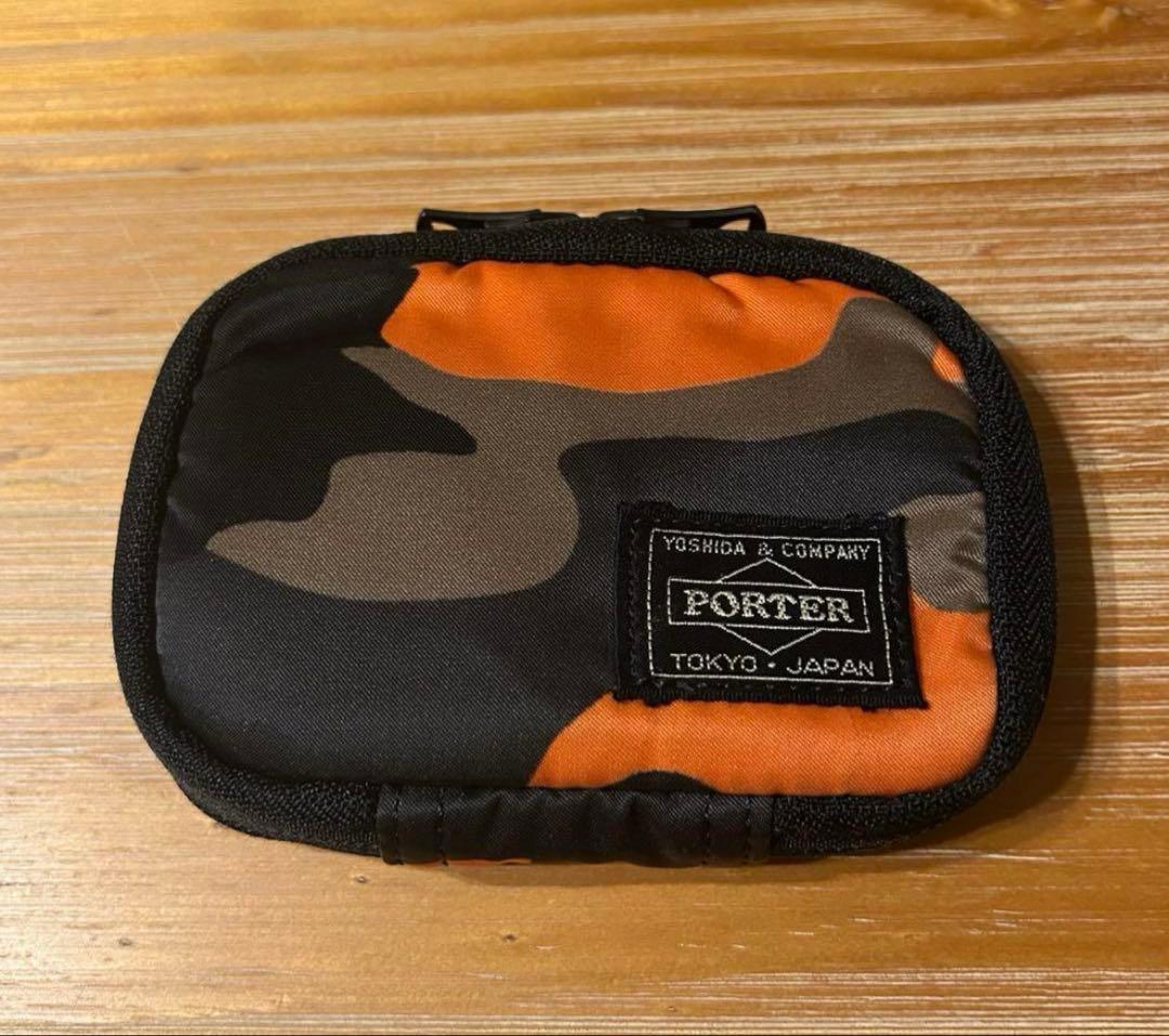PORTER キーケース　カモフラージュ/オレンジ