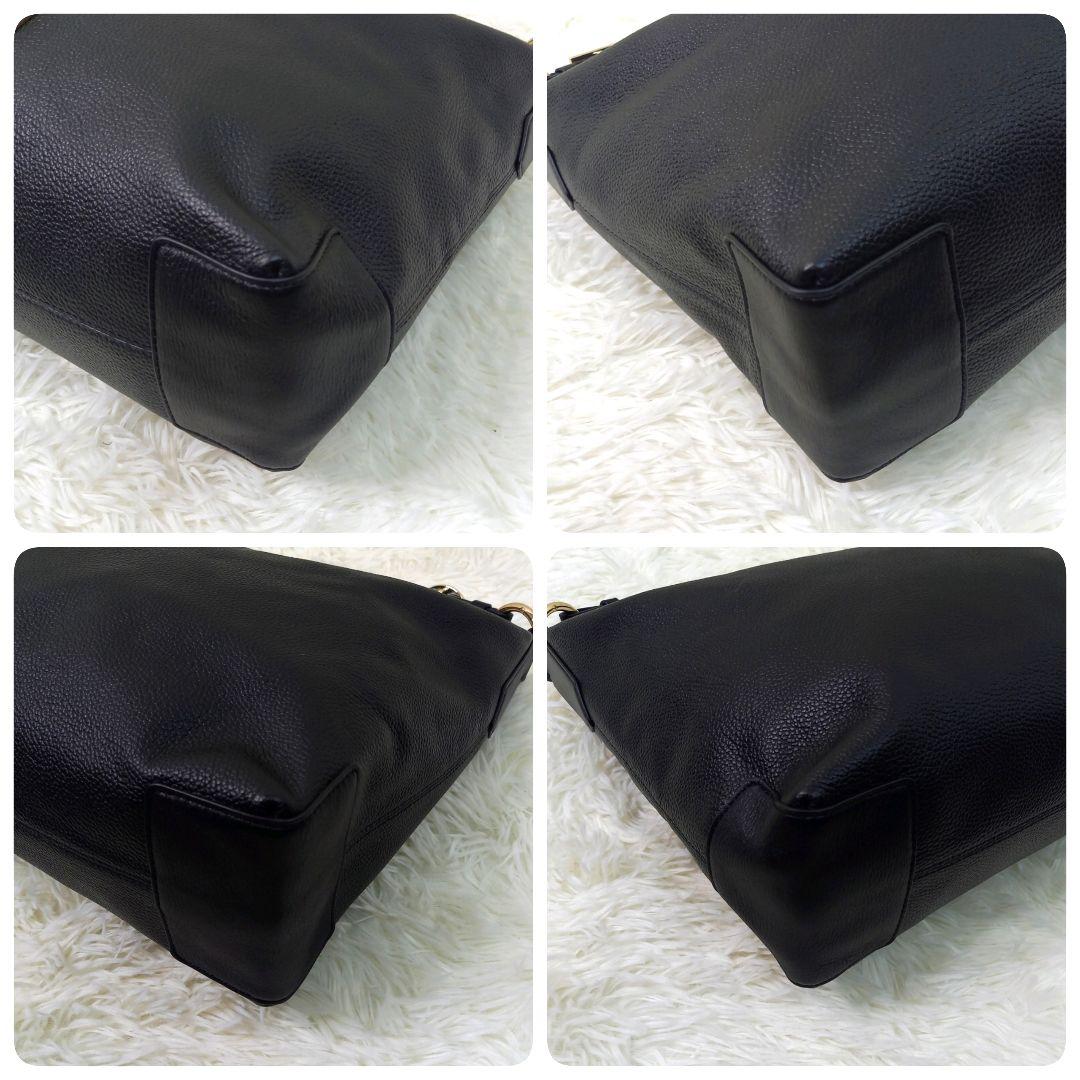 【未使用・現行】COLE HAAN カミラ ホーボー レザー ワンショルダー 黒