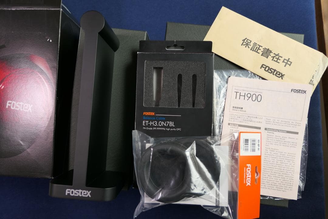 FOSTEX　TH900　デタッチャブル化（mk2相当）ケーブルイヤーパッド付き