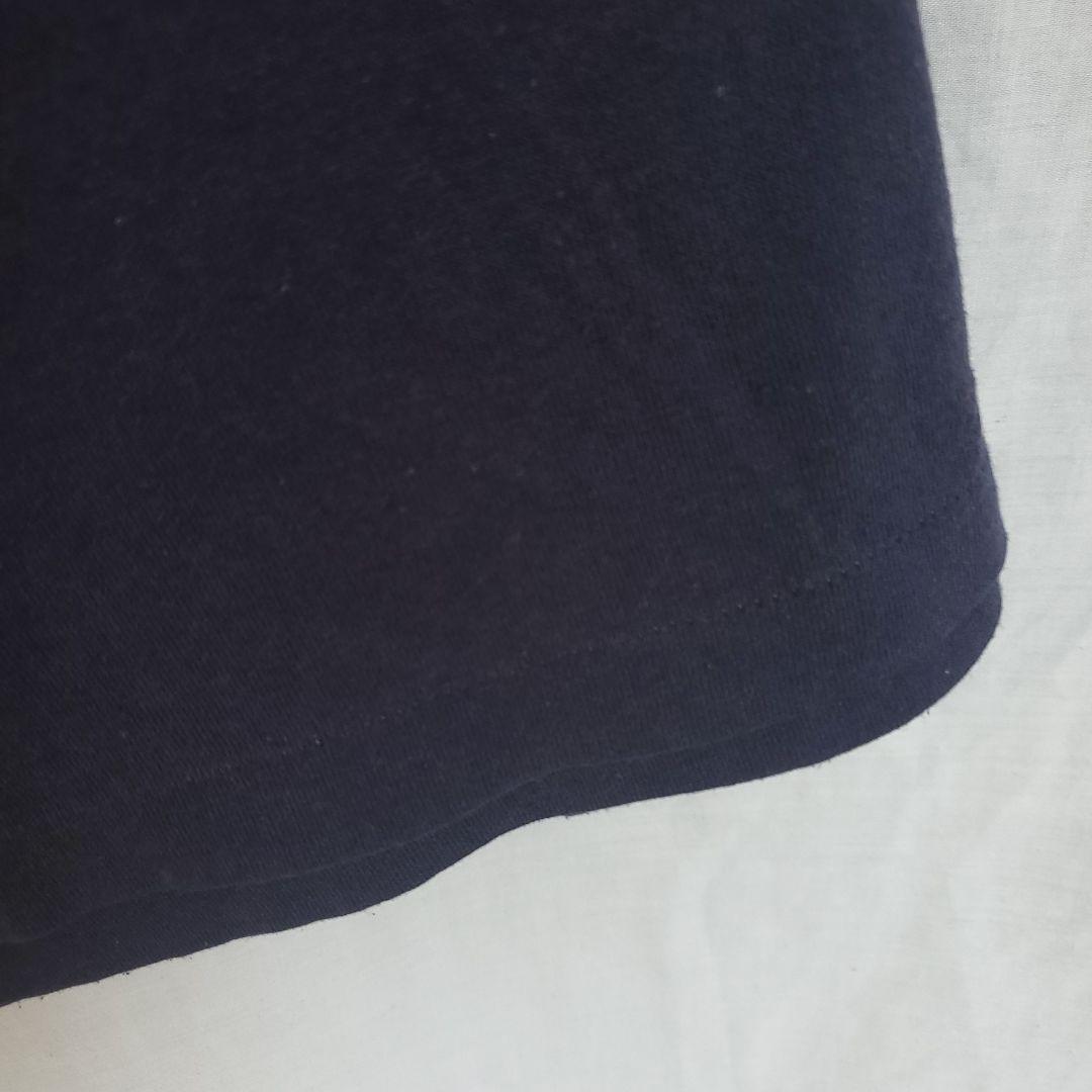 70's~80's sportswear フットボールTシャツ ネイビー キャラ