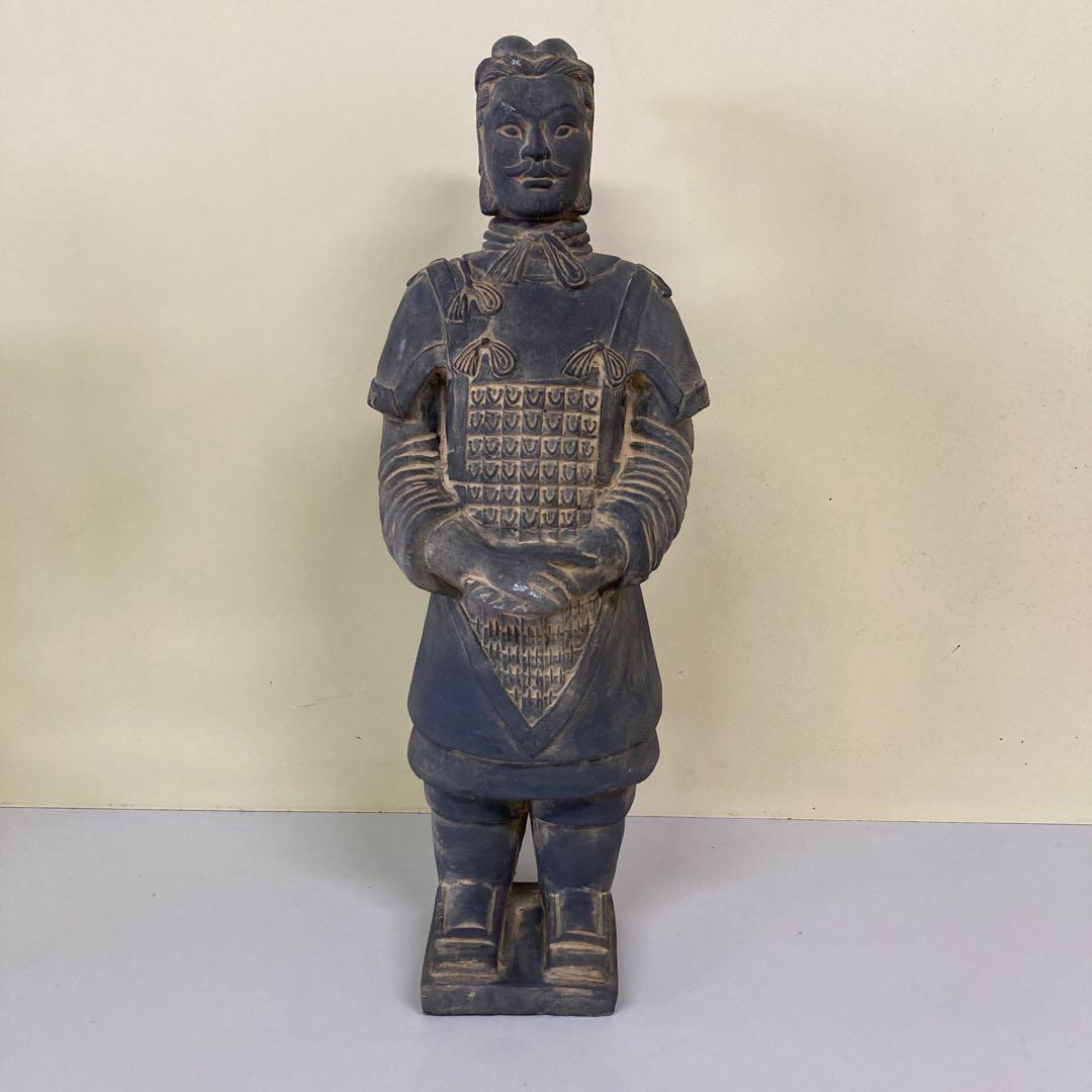 E4 兵馬俑 置物 オブジェ 始皇帝 始皇帝陵 秦の始皇帝 将軍 武官 中国骨董