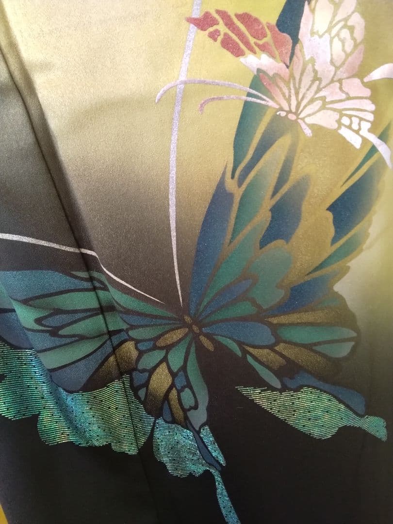 【専用です】正絹振袖成人式、重ね衿、帯揚げ帯締め、西陣袋帯、襦袢、ファー付き