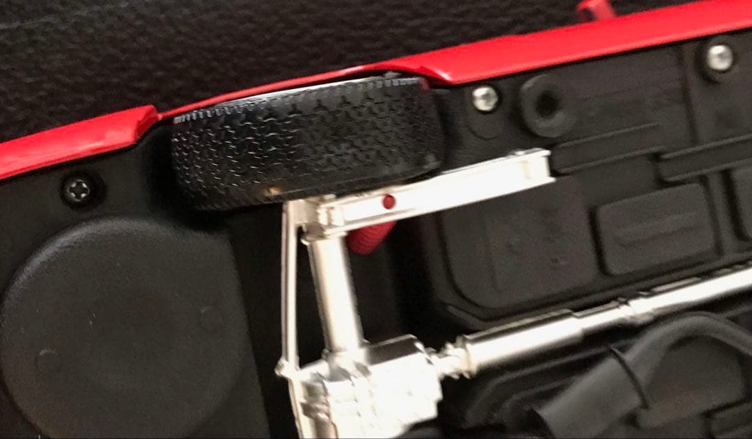 スーパーカー　アルファロメオ スパイダー 1/18 レッド 当時物 イタリア製