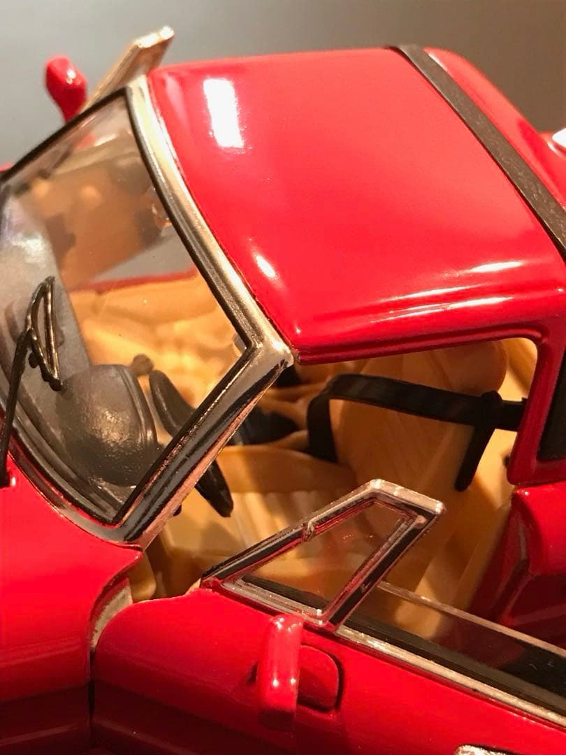 スーパーカー　アルファロメオ スパイダー 1/18 レッド 当時物 イタリア製