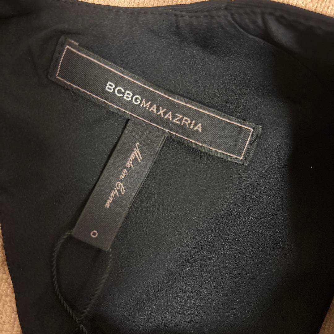 BCBGMAXAZRIA フィット スパンコール フラウンス ドレス 0