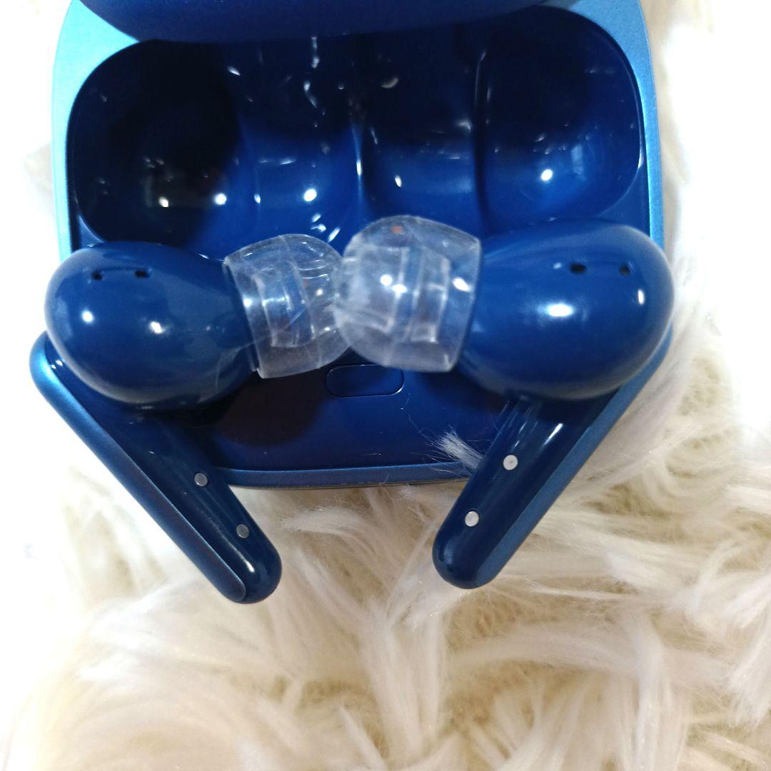 ブルー ワイヤレスイヤホン