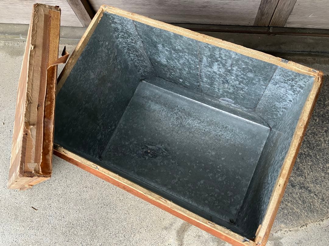 まいまい 木製 茶箱 2個セット　昭和レトロ【お値下げしました】