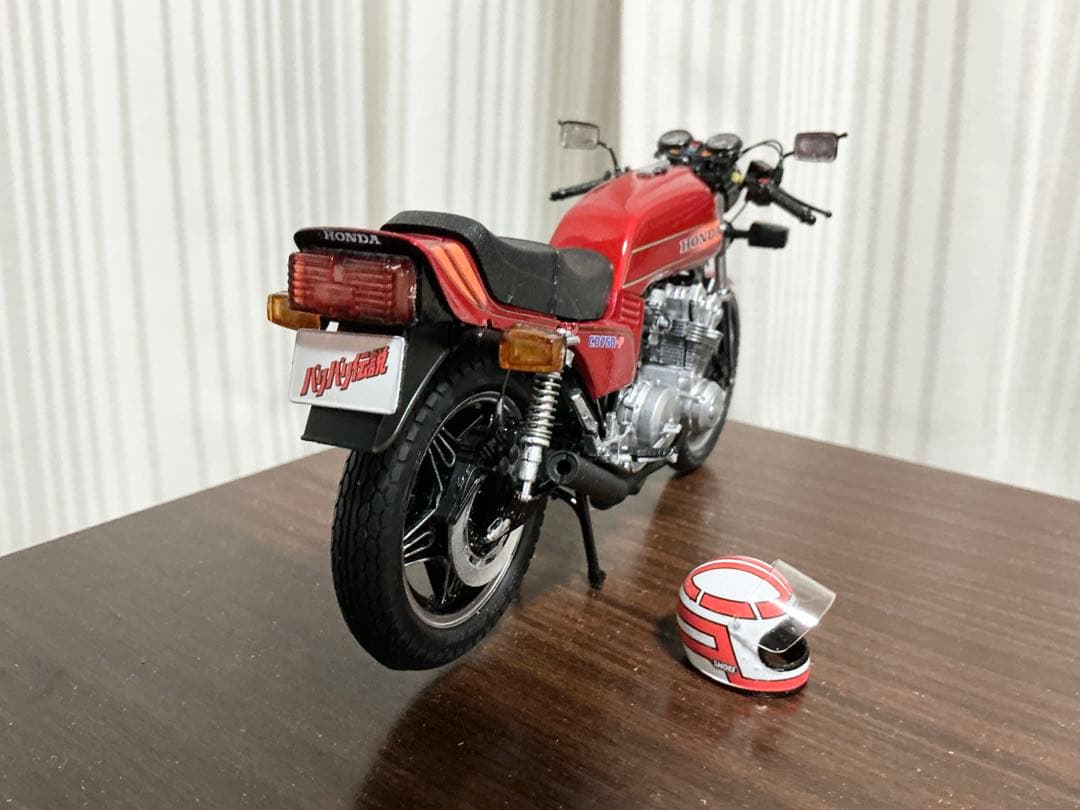 バリバリ伝説 巨摩郡CB750F 1/12プラモデル完成品