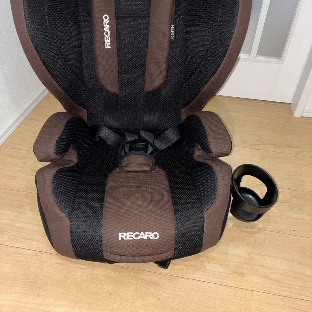 美品　RECARO チャイルドシート ブラウン　上位機種　HERO搭載機種