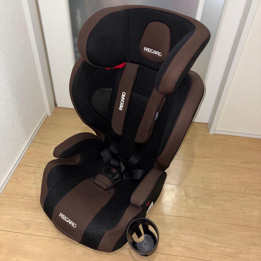 美品　RECARO チャイルドシート ブラウン　上位機種　HERO搭載機種