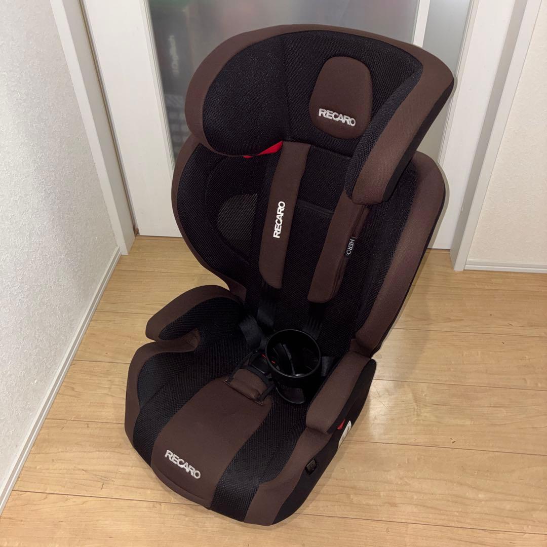 美品　RECARO チャイルドシート ブラウン　上位機種　HERO搭載機種