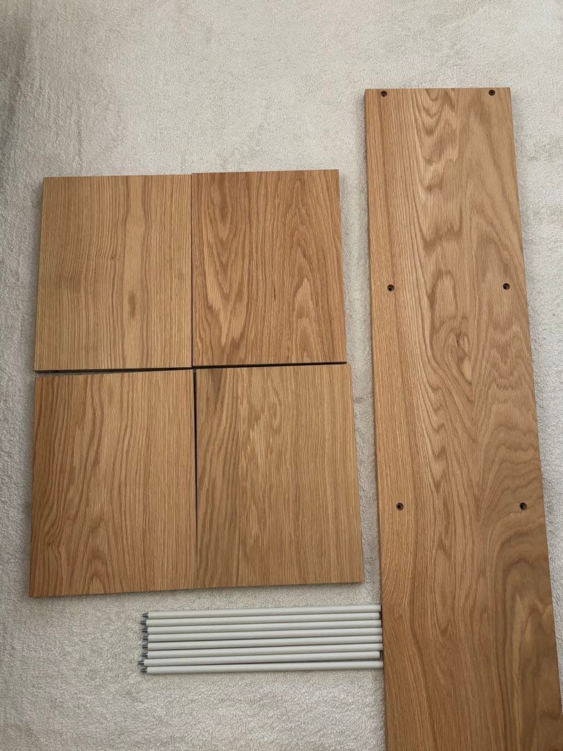 無印良品　スタッキングシェルフ・追加３段・オーク材